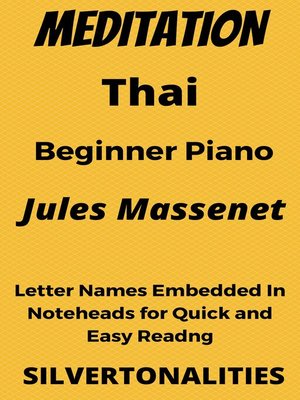 cover image of Meditation Thais Beginner Piano Sheet Music